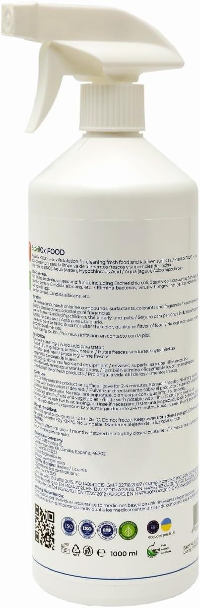 Desinfectante STERILOX "Alimentario", 1 L Spray