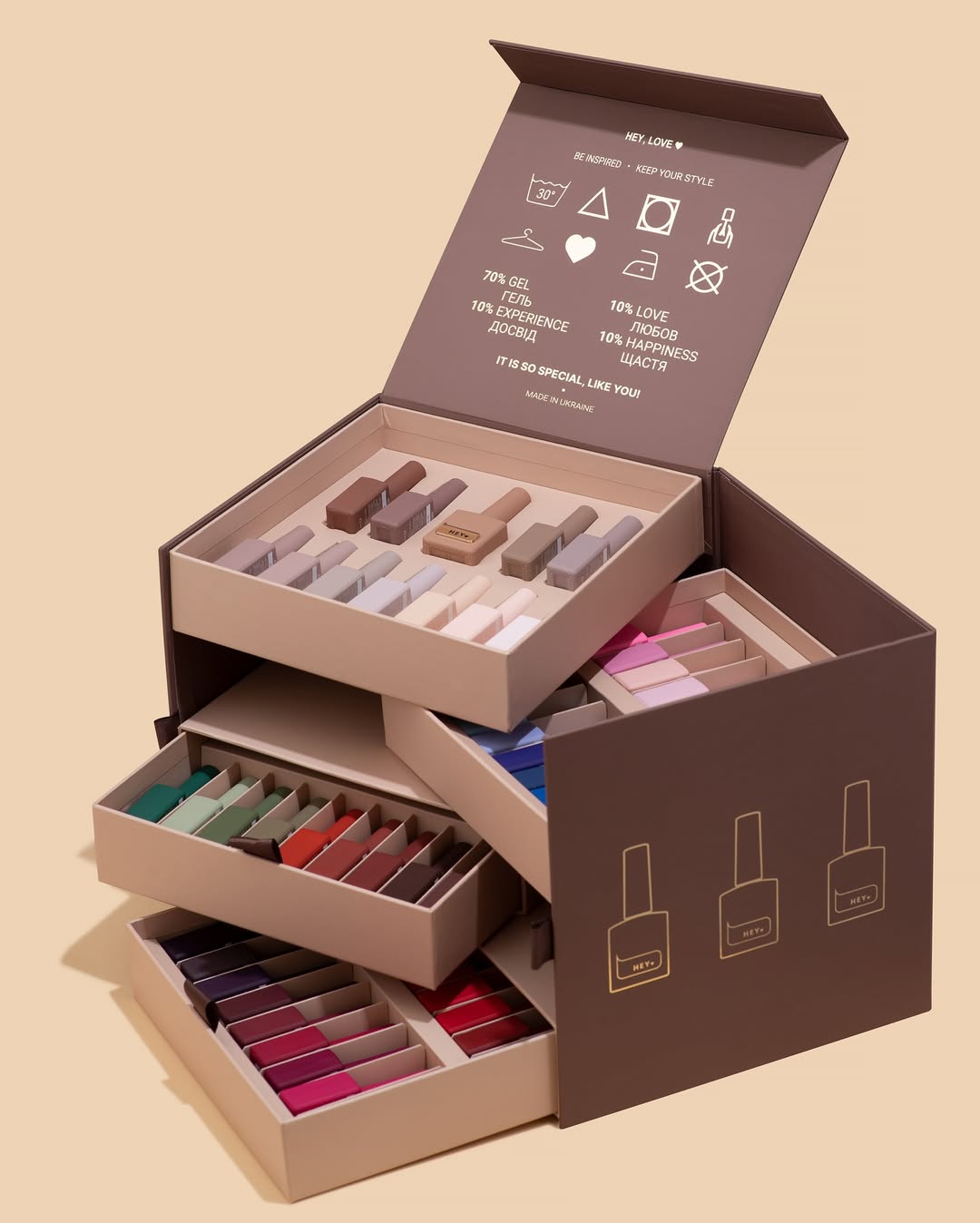 Set · HEYLOVE · Gel Polish · 66 colores
