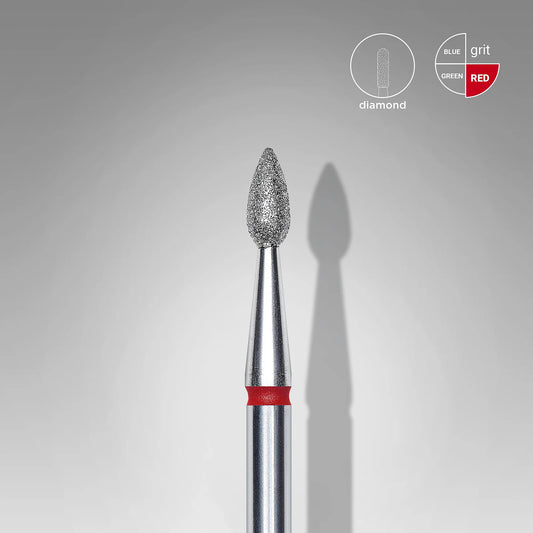 Fresa de diamante Gota, Roja, 2.3mm. FA40R023/5