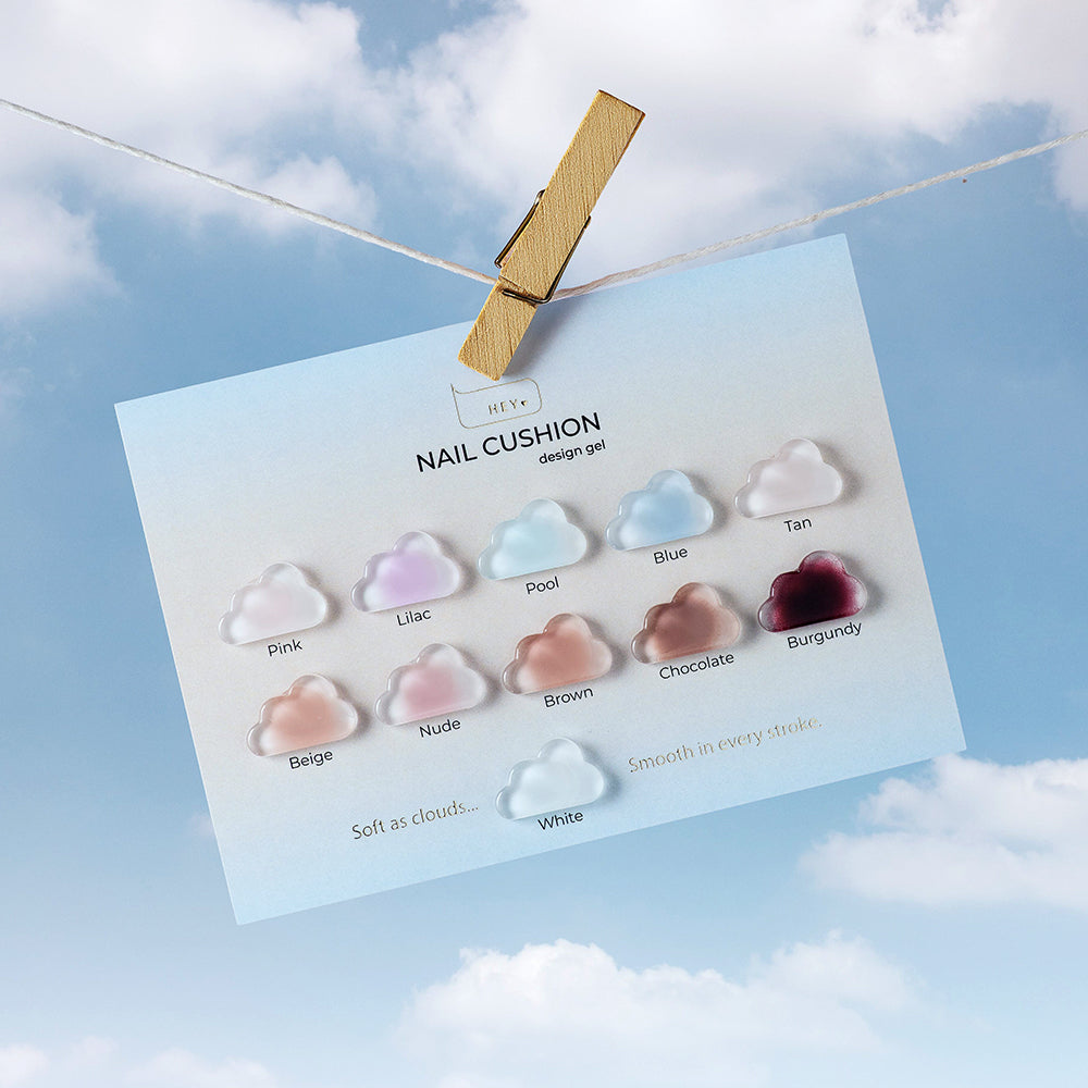 Kit · HEYLOVE · Nail Cushion Set «White», 6 uds.