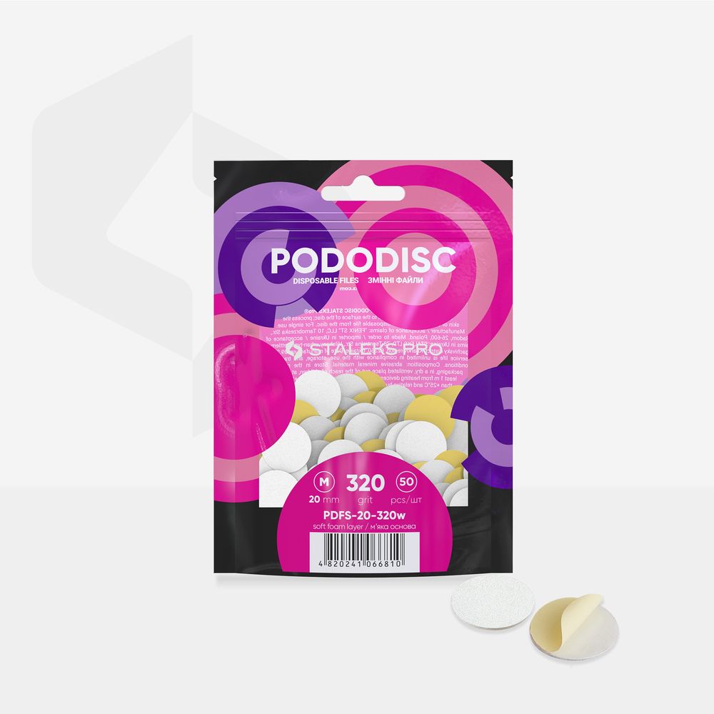 Recambios desechables con espuma para Podo Disco. 50 ud.