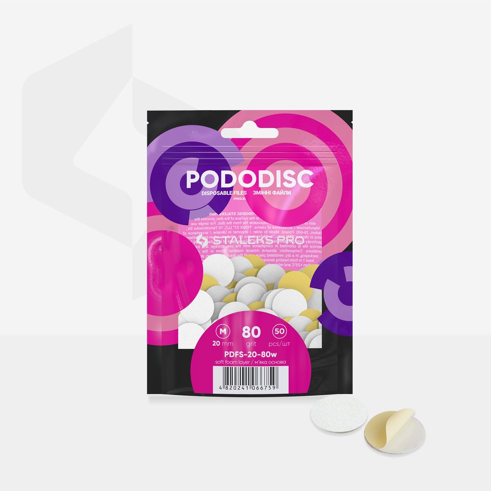Recambios desechables con espuma para Podo Disco. 50 ud.