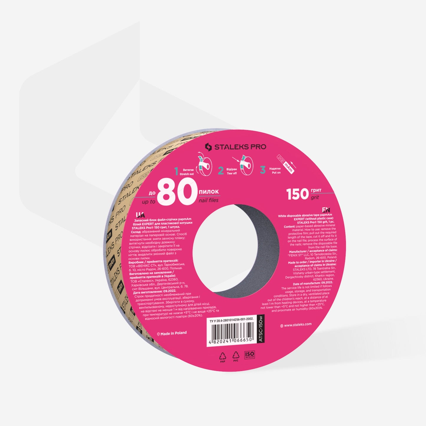 Rollo de recambio para donut Staleks Pro EXPERT, 20mm