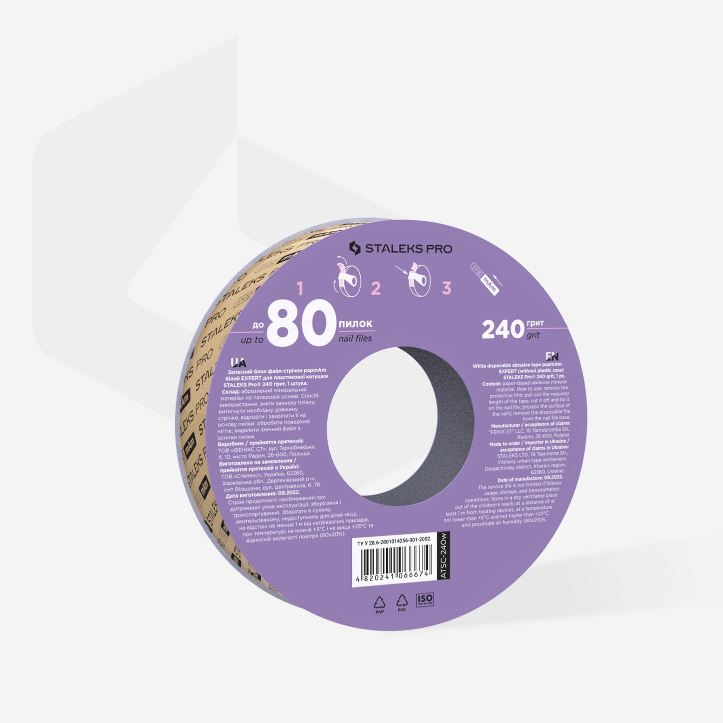 Rollo de recambio para donut Staleks Pro EXPERT, 20mm
