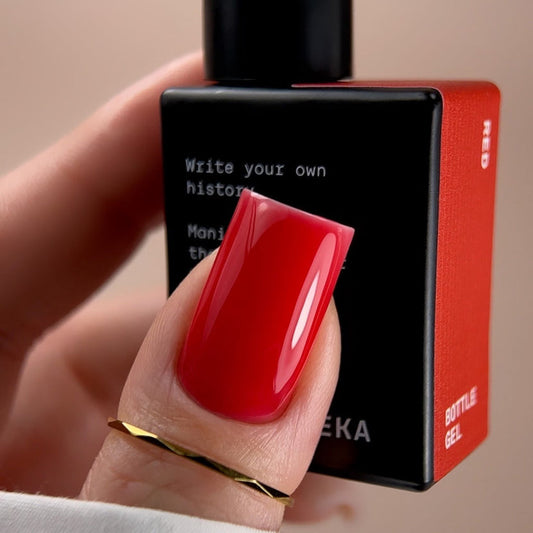 BIBLIOTEKA Bottle Gel Red