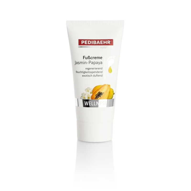 Crema de pies de jazmín y papaya