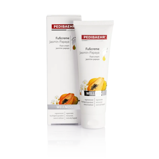 Crema de pies de jazmín y papaya