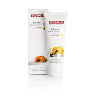 Crema de pies de jazmín y papaya