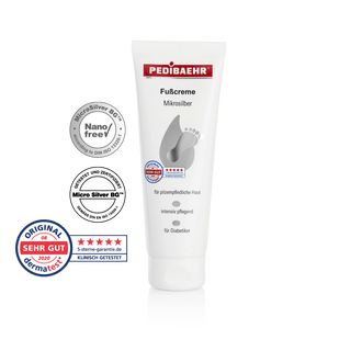 Crema para pies con microplata