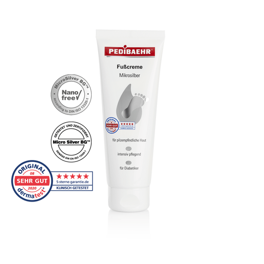 Crema para pies con microplata