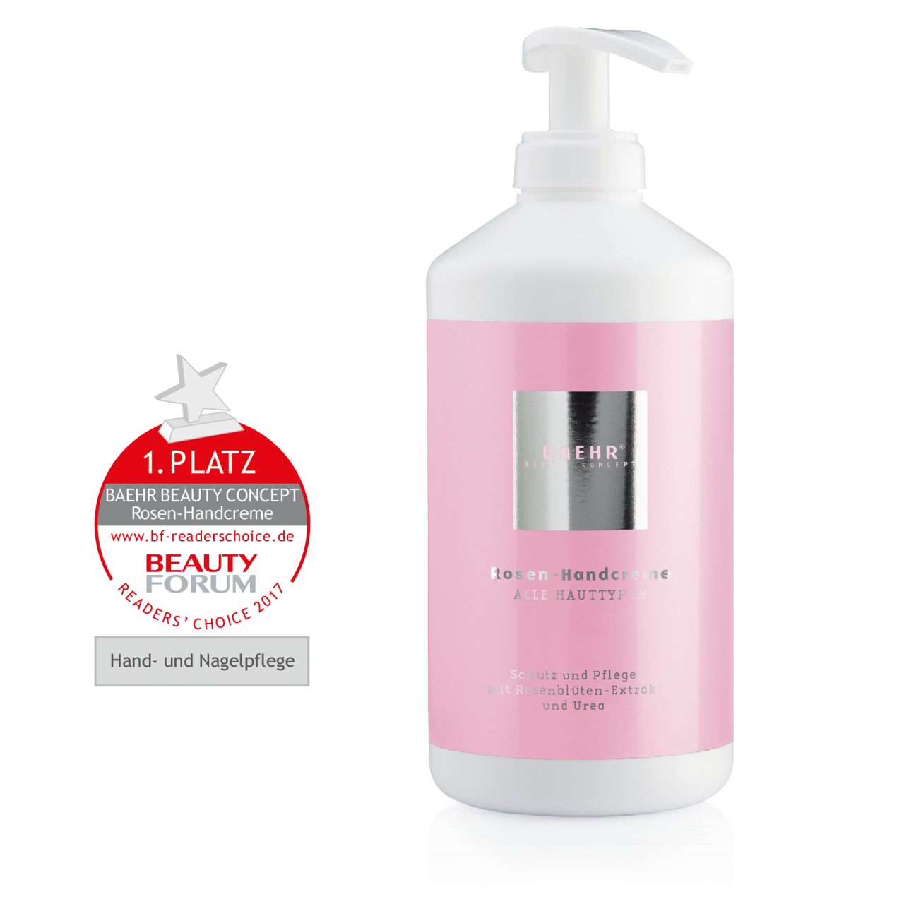 Crema para las manos con extracto de pétalos de rosa y urea