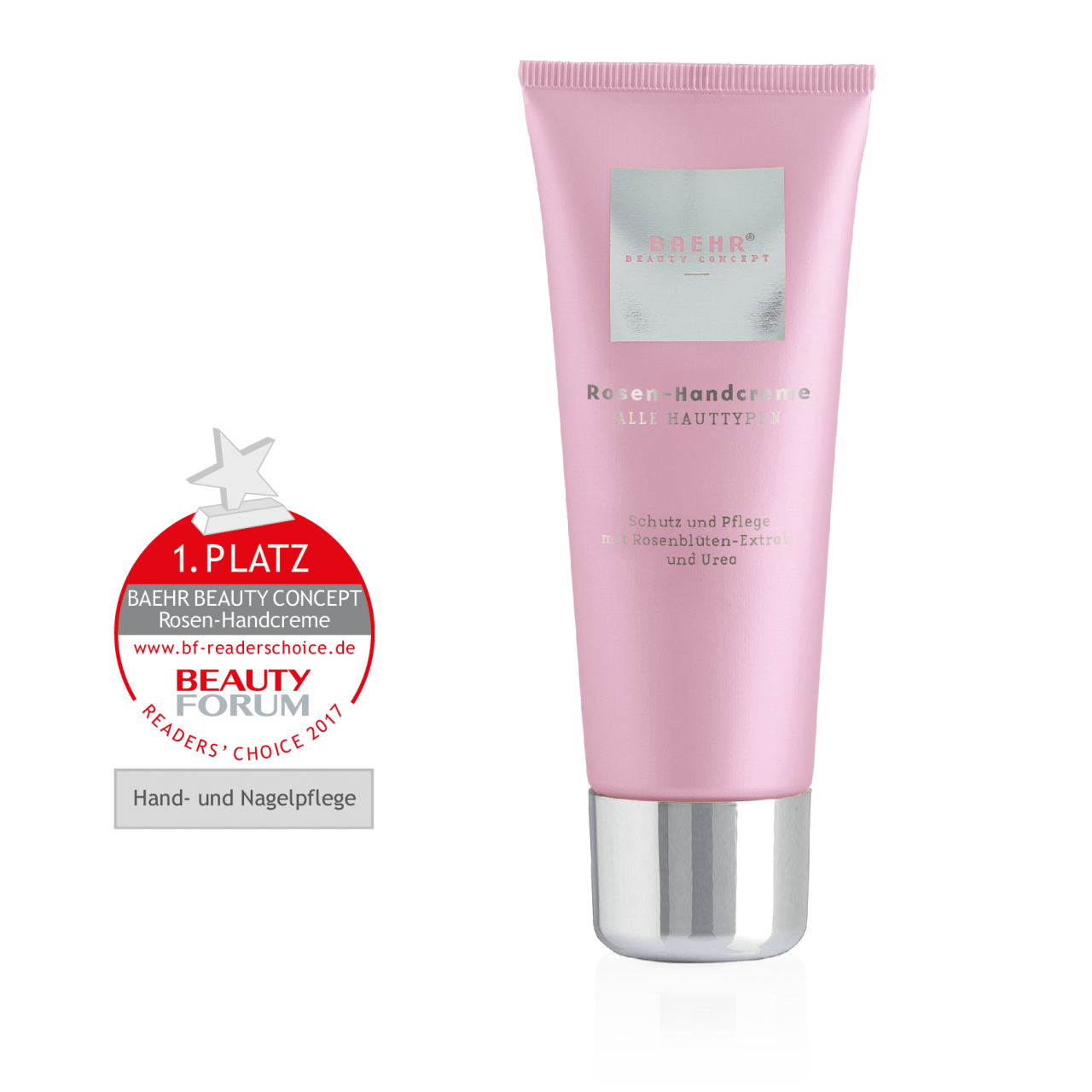 Crema para las manos con extracto de pétalos de rosa y urea
