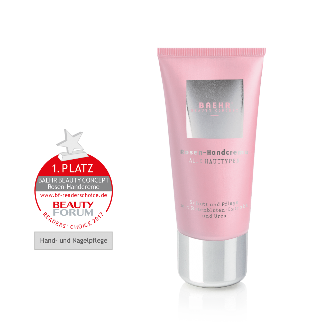 Crema para las manos con extracto de pétalos de rosa y urea