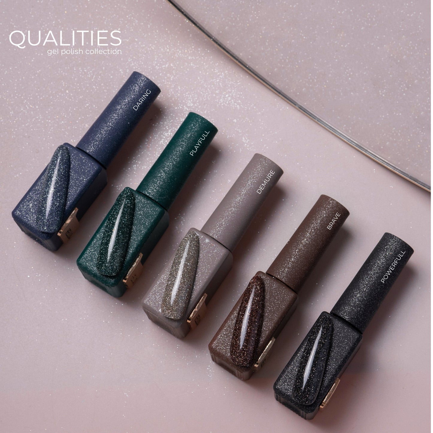 Kit · HEYLOVE · Gel polish reflectante · QUALITIES colección