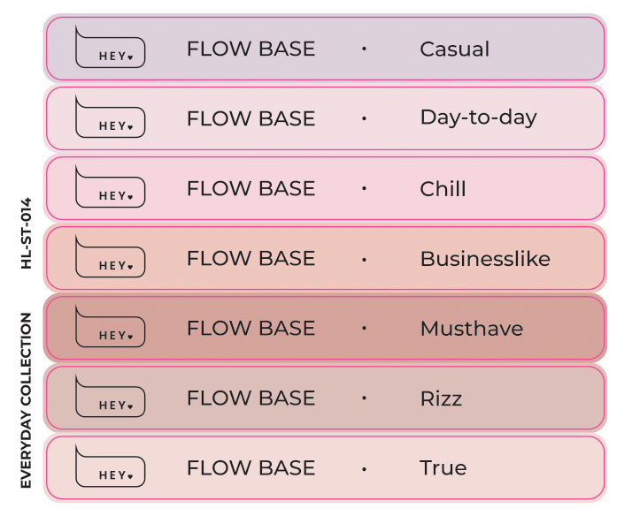 Pegatinas para Tips · HEYLOVE Flow base, Everyday colección