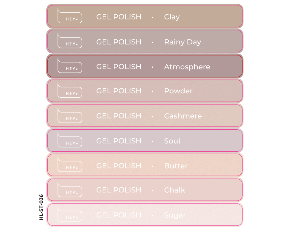 Pegatinas para Tips · HEYLOVE Gel polish #8