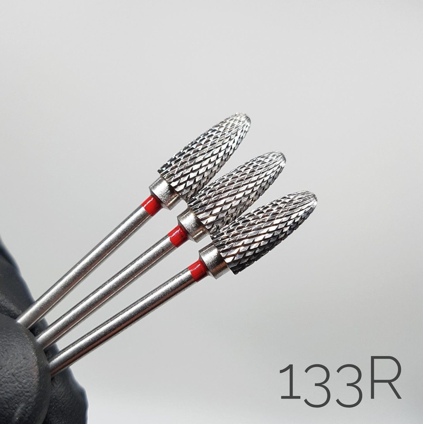 Fresa de carburo Cono. Roja, 5mm. 133R
