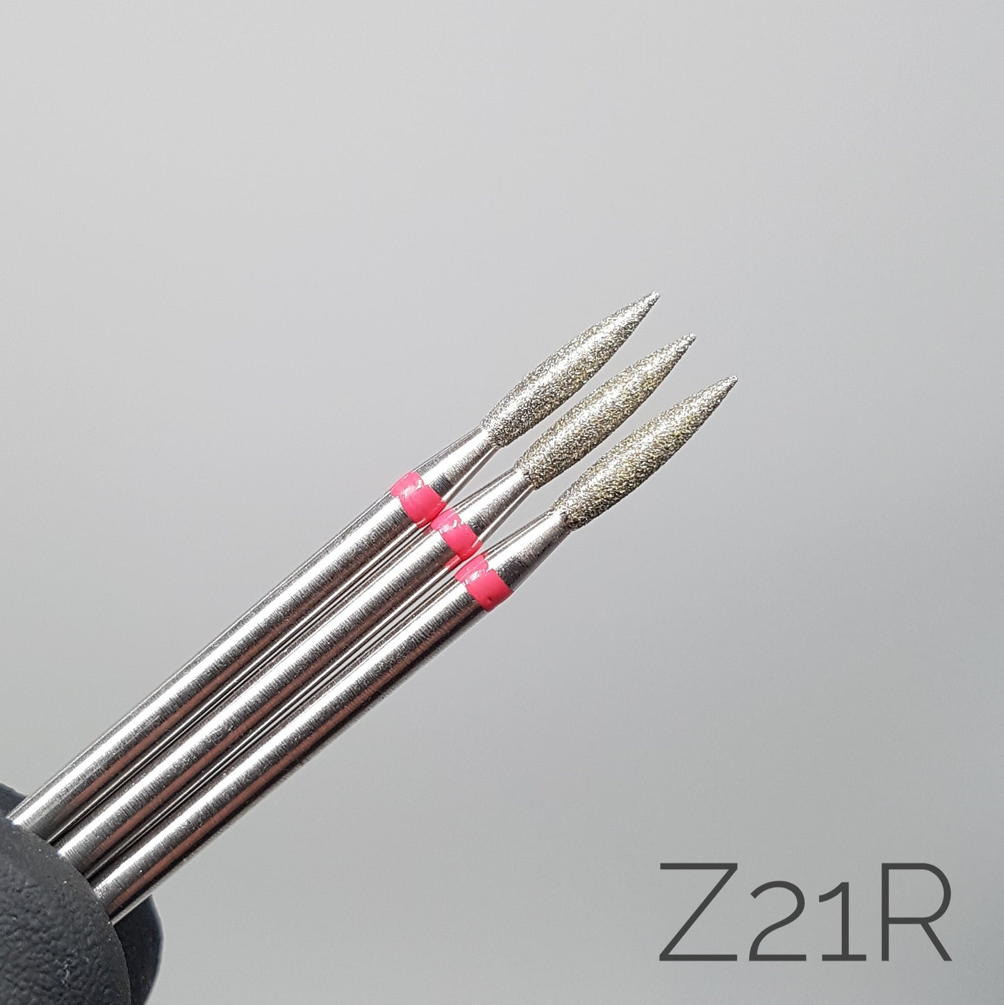 Fresa de diamante Llama con punta. Roja, 2.1mm. Z21R