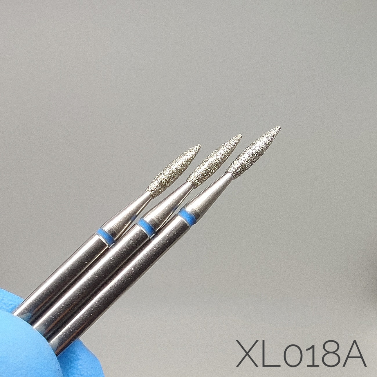 Fresa de diamante Llama con punta. Azul, 1.8mm. XL018