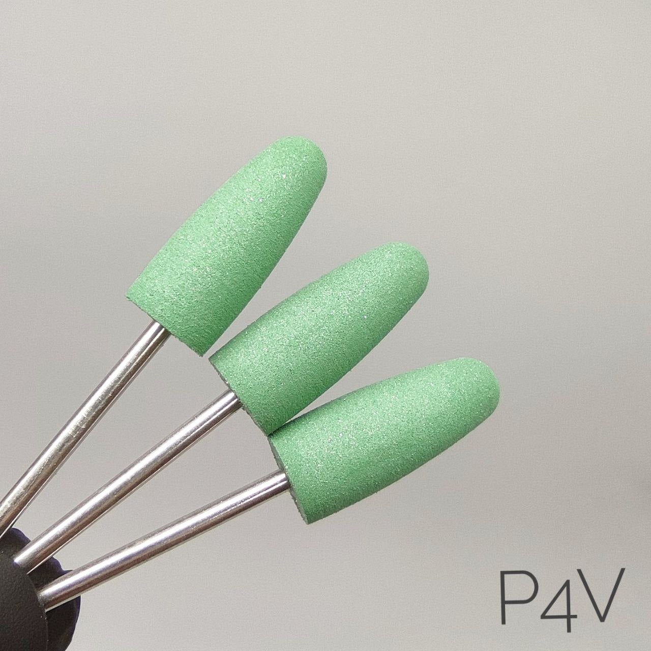 Pulidor de selicona. Verde, 10mm. P4V