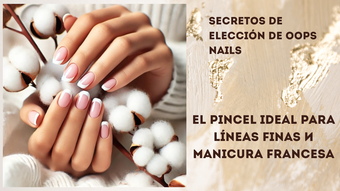 El pincel ideal para líneas finas manicura francesa