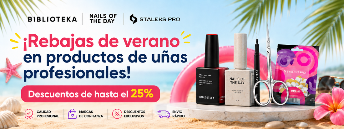 Ofertas en Staleks, BIBLIOTEKA y NAILS OF THE DAY -25% en OOPS NAILS
