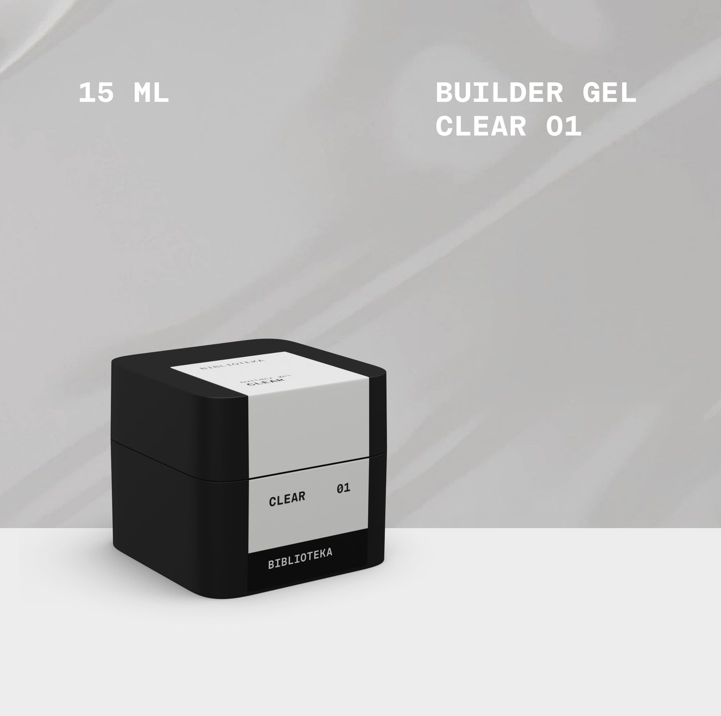 BIBLIOTEKA Builder Gel nº01 Transparent