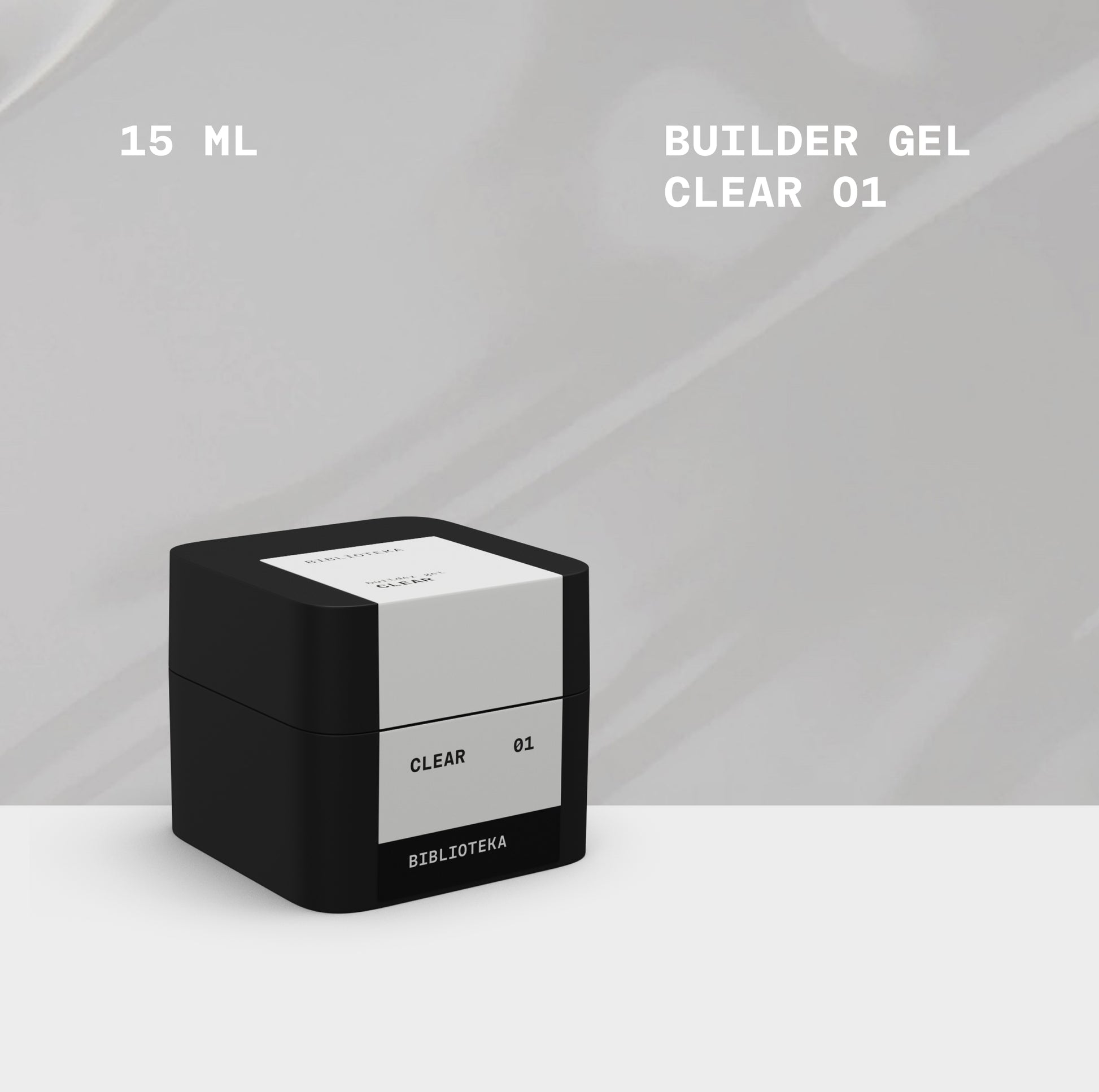 BIBLIOTEKA Builder Gel nº01 Transparent
