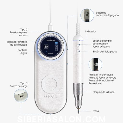 Torno "ONail NailHealth No.1". 50000rpm