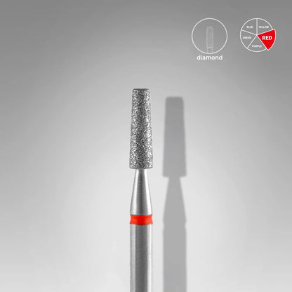 Fresa de diamante Cilindro. Roja, 2.5mm. FA70R025/8