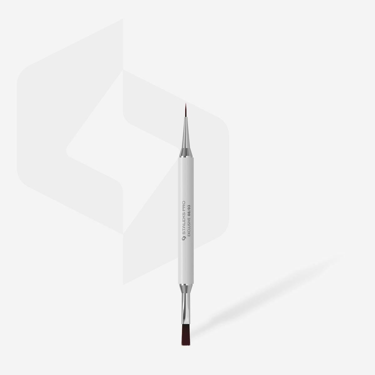 Pincel de doble cara Staleks EXCLUSIVE 08/03 para gel 10 mm y liner 10 mm - image 2