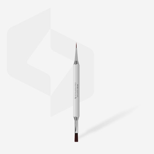 Pincel de doble cara Staleks EXCLUSIVE 08/03 para gel 10 mm y liner 10 mm - image 2
