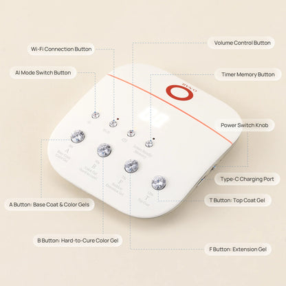 Teclado inalámbrico "ONail AI"