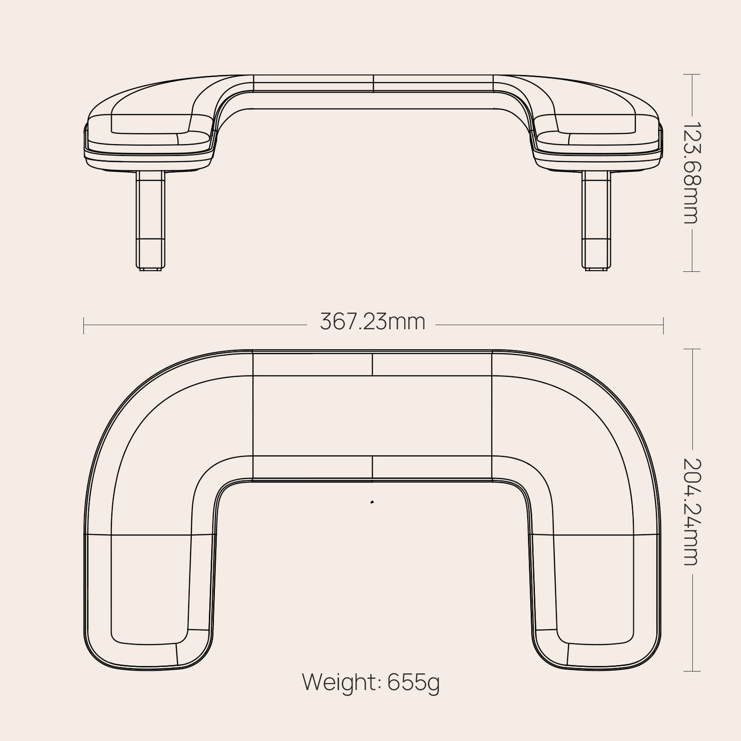 Reposamanos "ONail Arm Rest 1 Plus"