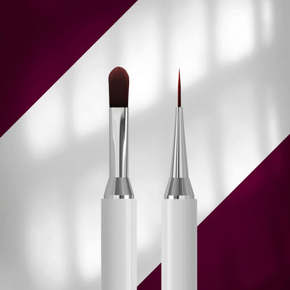 Pincel de doble cara Staleks EXCLUSIVE 06/11 para gel 11 mm y liner 12 mm
