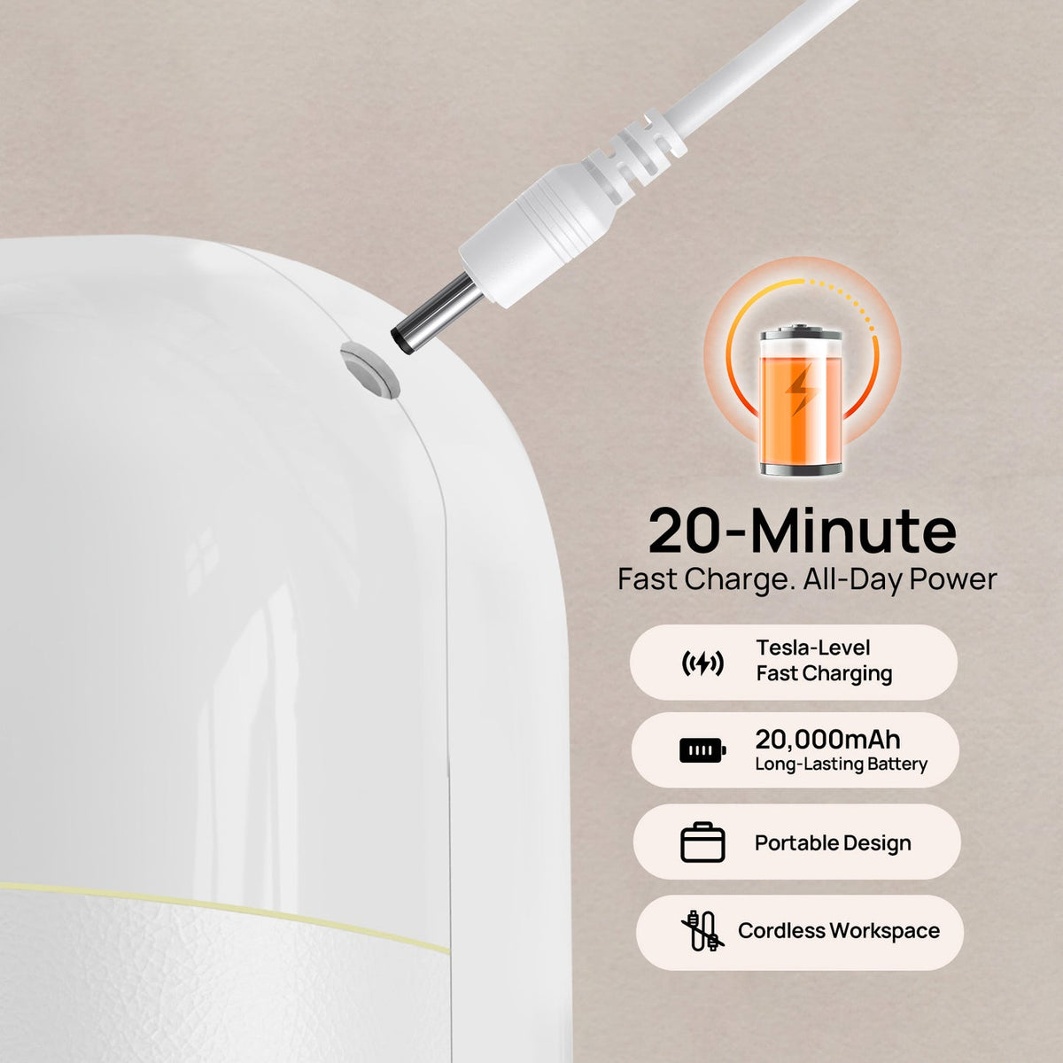 Lámpara AI Recargable ONAIL - SUNX PRO MAX