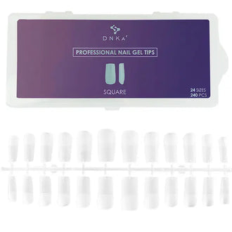 Embouts carrés en gel DNKa'™. 240 unités