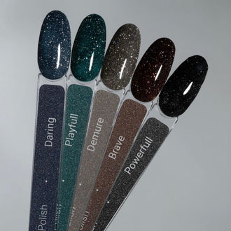 HEYLOVE Esmalte Semipermanente reflectante POWERFULL. Negro