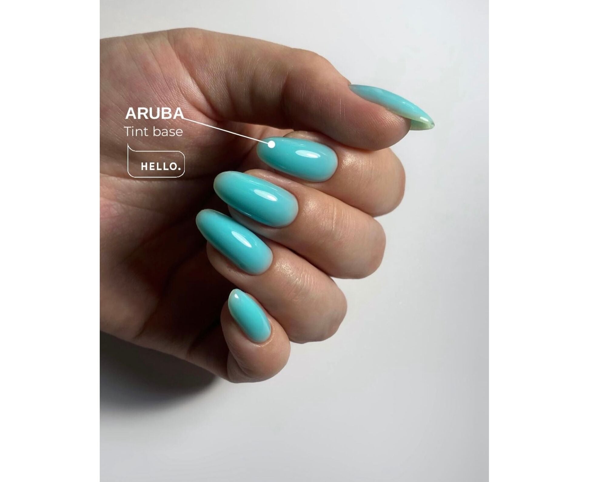 HELLO Tint base ARUBA. Color: Turquesa