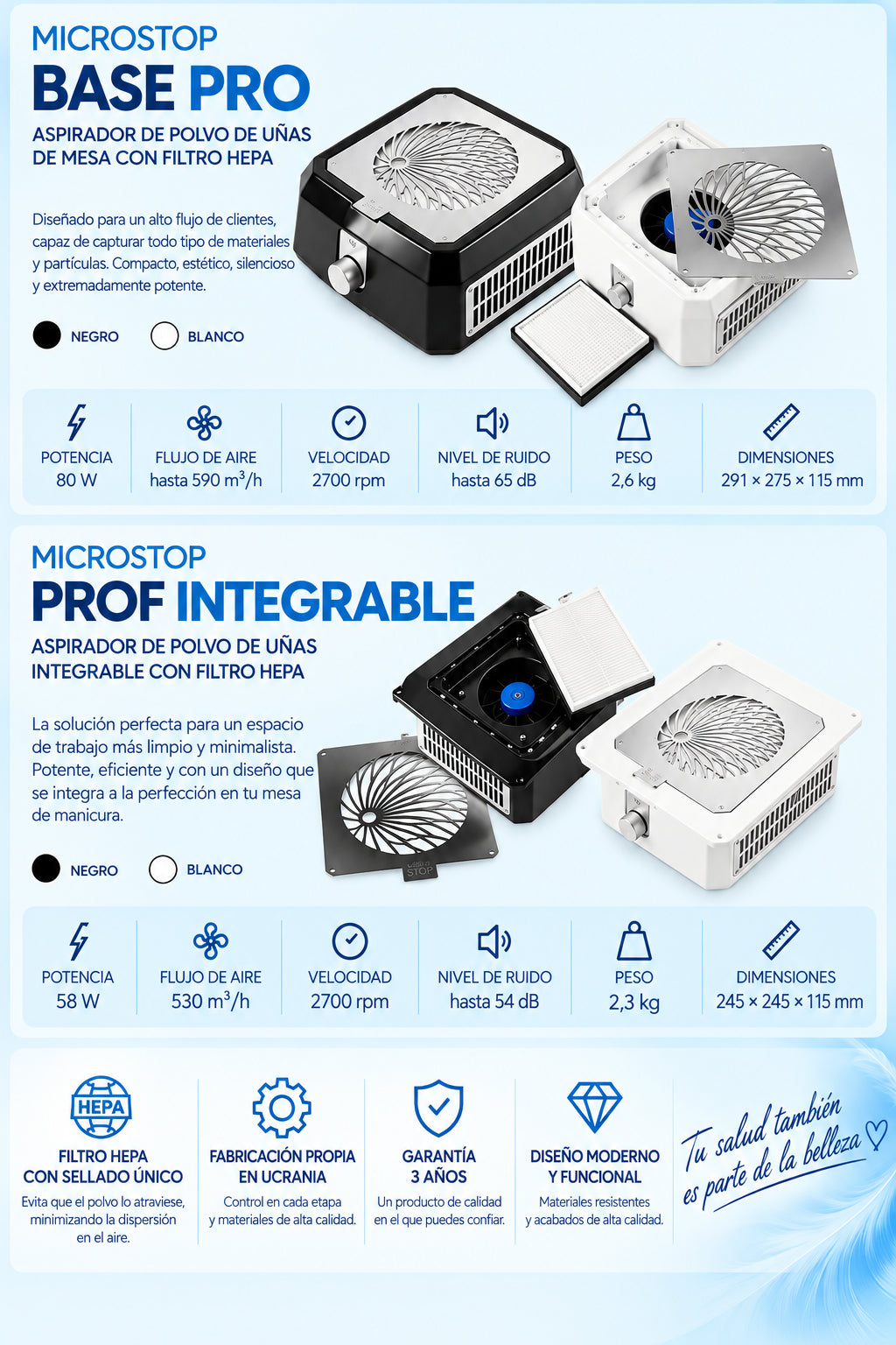 Aspirador MicroStop aspiradoras