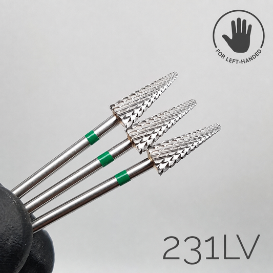 Carbide cone burr. Green, 6mm. 231V 
