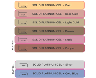 Pegatinas para Tips · HEYLOVE SOLID PLATINUM GEL