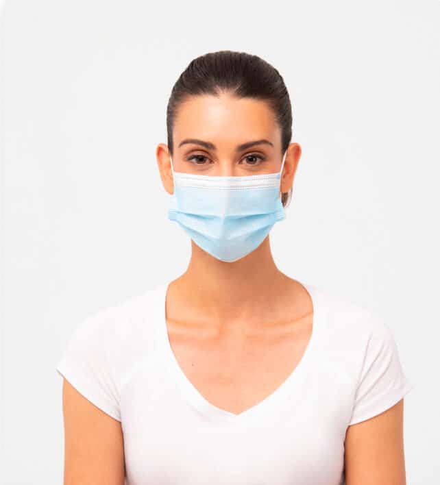 Santex Mascarillas Polipropileno. 50uds. Azul