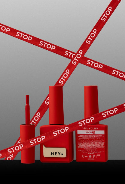 Vernis à ongles semi-permanent HEYLOVE STOP. Rouge