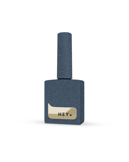 HEYLOVE DARING reflective semi-permanent nail polish. dark blue