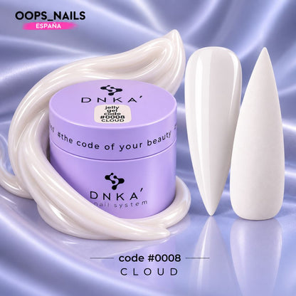 DNKa Jelly Gel. CLOUD #0008 Blanc laiteux