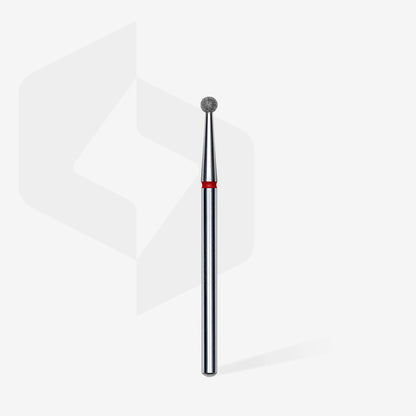 Diamond ball bur. Red, 2.5mm. FA01R025 