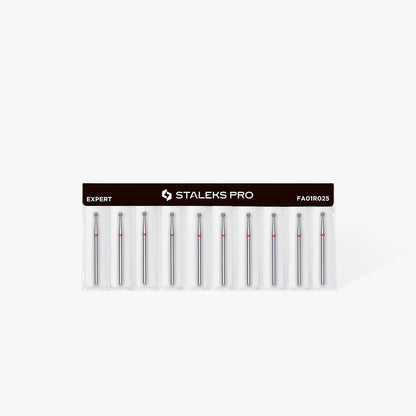 Diamond ball bur. Red, 2.5mm. FA01R025 