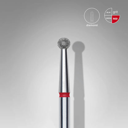 Diamond ball bur. Red, 2.7mm. FA01R027 