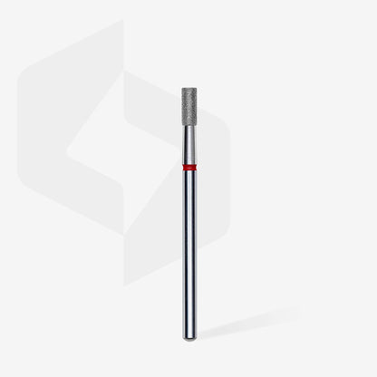Fraise diamantée cylindrique. Rouge, 2,5 mm. FA20R025/6